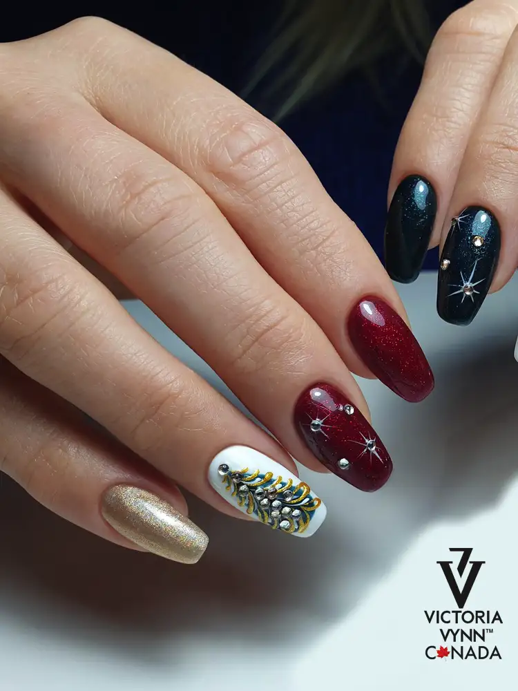 Esmalte en gel rojo carmín puro Victoria VYNN n.º 129, cremoso
