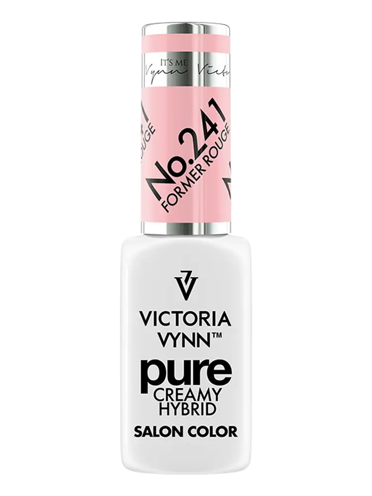 Victoria VYNN Esmalte en gel híbrido puro, cremoso, coral pastel claro, pátina vintage, n.º 241
