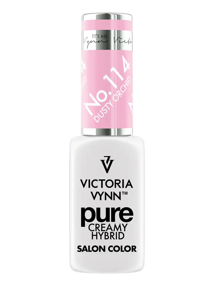 Esmalte de gel híbrido cremoso Victoria Vynn, rosa claro, n.º 114, «Dusty Orchid»