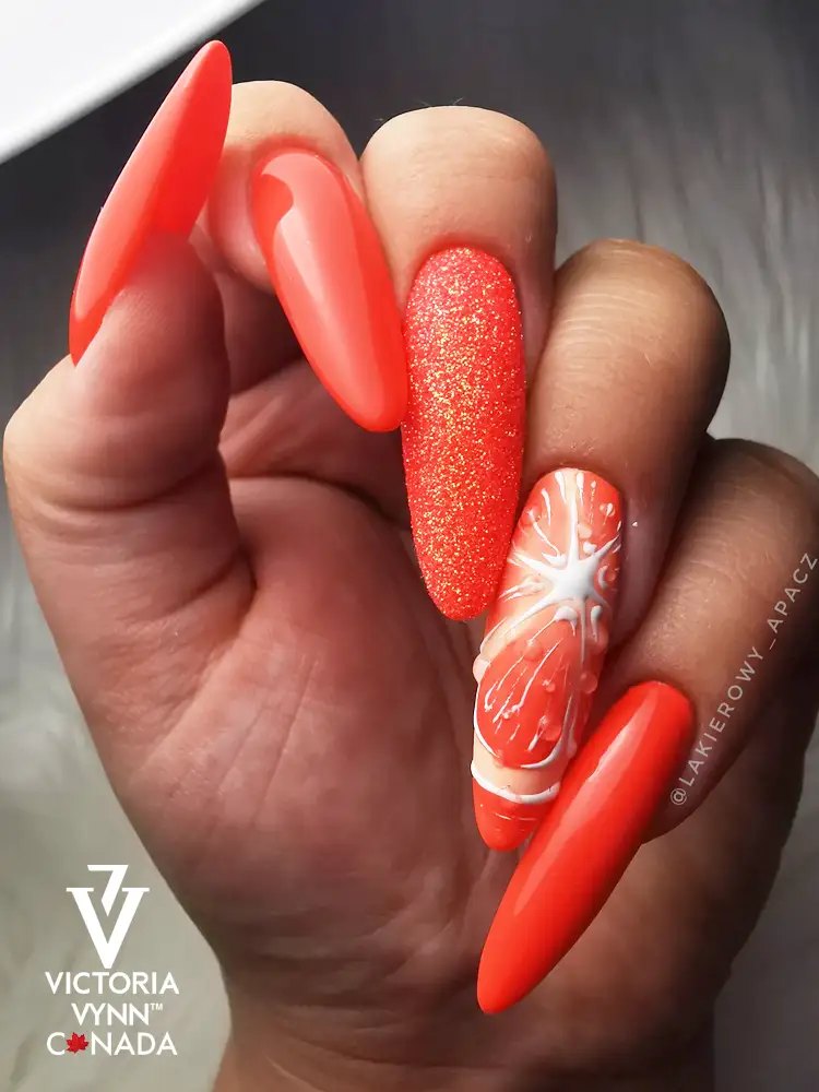 Esmalte en gel para uñas Victoria VYNN Pure Marigold Orange, n.º 123 Deep Marigold