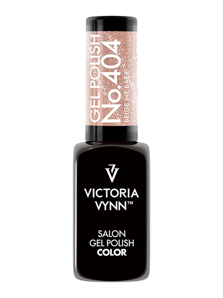 Esmalte en gel Victoria VYNN Salon n.º 404, beige «Me Baby» — Colección «Forget me nude»