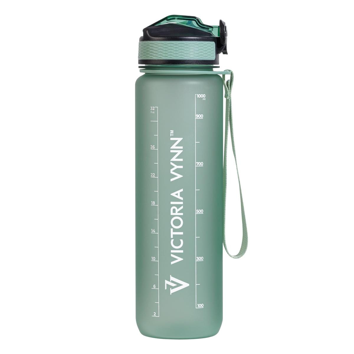 Botella de agua Victoria VYNN con popote (verde)