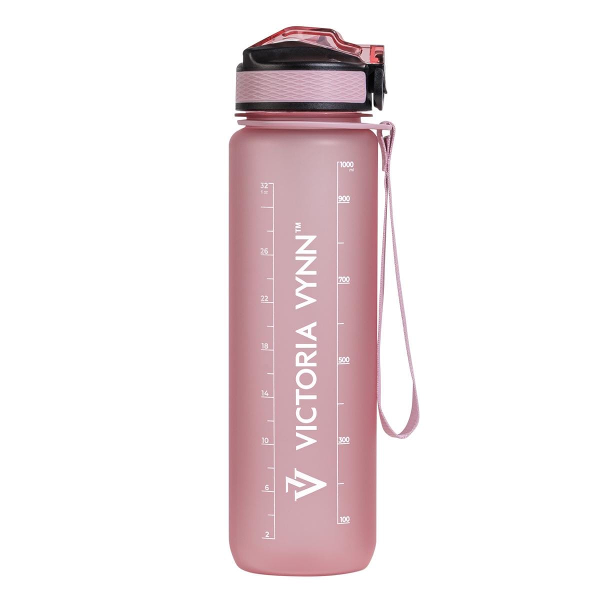 Botella de agua Victoria VYNN con pajita (rosa)