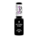 Victoria VYNN - Top coat pour vernis gel « No Wipe » violet irisé