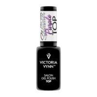 Victoria VYNN Esmalte en gel con acabado brillante, sin necesidad de limpiar, color púrpura reluciente