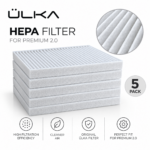 ÜLKA HEPA Filter Textile for ÜLKA Premium 2.0 Dust Collectors (Set of 5)
