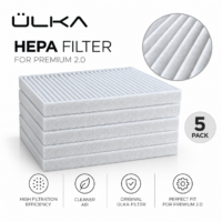 ÜLKA HEPA Filter Textile for ÜLKA Premium 2.0 Dust Collectors (Set of 5)