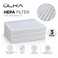 ÜLKA HEPA Filter Textile for ÜLKA Premium 2.0 Dust Collectors (Set of 3)