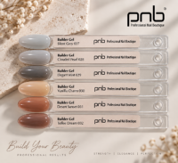 Carta de colores del gel para uñas PNB Builder 027–032 (6 colores)