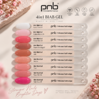 Carta de colores del gel PNB 4 en 1 BIAB (9 colores)