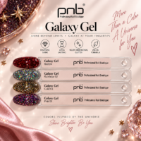 Carta de colores PNB Galaxy Gel 01–04 (4 colores)