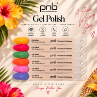 Carta de colores de esmaltes en gel PNB 394–399 (6 colores)