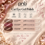Tabla de colores del esmalte en gel PNB Glamour Cat Eye 08-10 (3 colores)