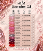 Tabla de colores del gel PNB Strong Iron 021–033 (13 colores)