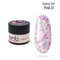 Gel PNB Galaxy UV/LED n.º 01 Rosa 5 ml