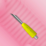 Staleks Combo UNIQ 12 Beveled Pusher Yellow (Working part of the pusher) WPPQ-12y